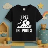 I Pee In Pools Swimming Swim Vacation I Pee In Pools Toddler T-Shirt thumb 3