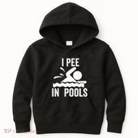 I Pee In Pools Swimming Swim Vacation I Pee In Pools Kids Hoodie thumb 0