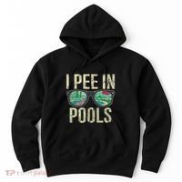 I Pee In Pools Summer Vacation Glasses Funny Hoodie thumb 0