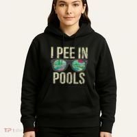 I Pee In Pools Summer Vacation Glasses Funny Hoodie thumb 5