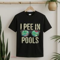 I Pee In Pools Summer Vacation Glasses Funny T-Shirt thumb 2