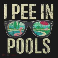 I Pee In Pools Summer Vacation Glasses Funny T-Shirt thumb 7