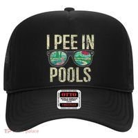 I Pee In Pools Summer Vacation Glasses Funny Hat thumb 0