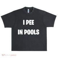I Pee In Pools Urban Oversized Heavyweight T-Shirt thumb 0