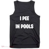 I Pee In Pools Tank Top thumb 0