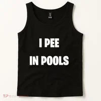 I Pee In Pools Tank Top thumb 2