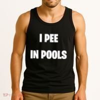 I Pee In Pools Tank Top thumb 3