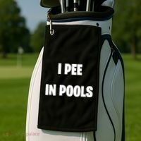 I Pee In Pools Golf Towel thumb 2