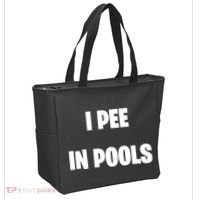 I Pee In Pools Tote Bag thumb 2