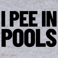 I Pee In Pools Funny Vacation Humor Swimming I Pee In Pools Women's Sweatshirt thumb 2