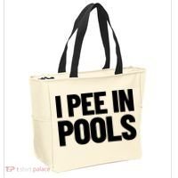 I Pee In Pools Funny Vacation Humor Swimming I Pee In Pools Tote Bag thumb 2
