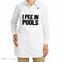 I Pee In Pools Funny Vacation Humor Swimming I Pee In Pools Apron thumb 2