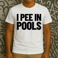 I Pee In Pools Funny Vacation Humor Swimming I Pee In Pools T-Shirt thumb 3