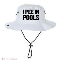 I Pee In Pools Funny Vacation Humor Swimming I Pee In Pools Bucket Hat thumb 0