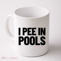 I Pee In Pools Funny Vacation Humor Swimming I Pee In Pools Coffee Mug thumb 0