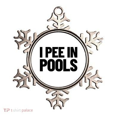 I Pee In Pools Funny Vacation Humor Swimming I Pee In Pools Ornament