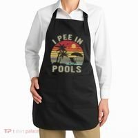 I Pee In Pools Sarcastic Sayings For Pools Lovers Retro Apron thumb 2