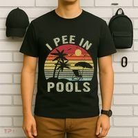 I Pee In Pools Sarcastic Sayings For Pools Lovers Retro T-Shirt thumb 6