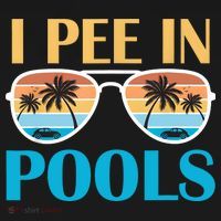 I Pee In Pools Funny Jokes Sarcastic Sayings Apron thumb 3