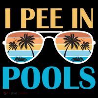 I Pee In Pools Funny Jokes Sarcastic Sayings Women's Hoodie thumb 2
