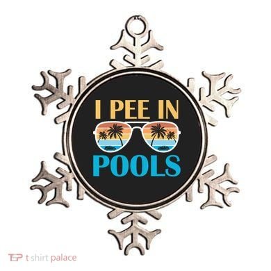 I Pee In Pools Funny Jokes Sarcastic Sayings Ornament