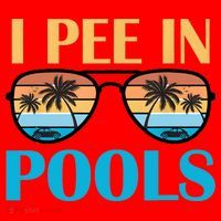 I Pee In Pools Funny Jokes Sarcastic Sayings Santa Hat thumb 1