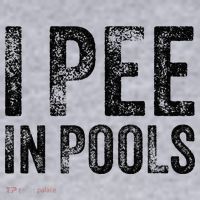 I Pee In Pools Funny Quote Saying Summer Vacation Party Women's Sweatshirt thumb 2