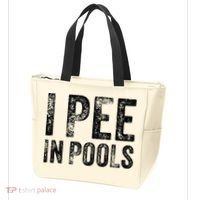 I Pee In Pools Funny Quote Saying Summer Vacation Party Tote Bag thumb 3
