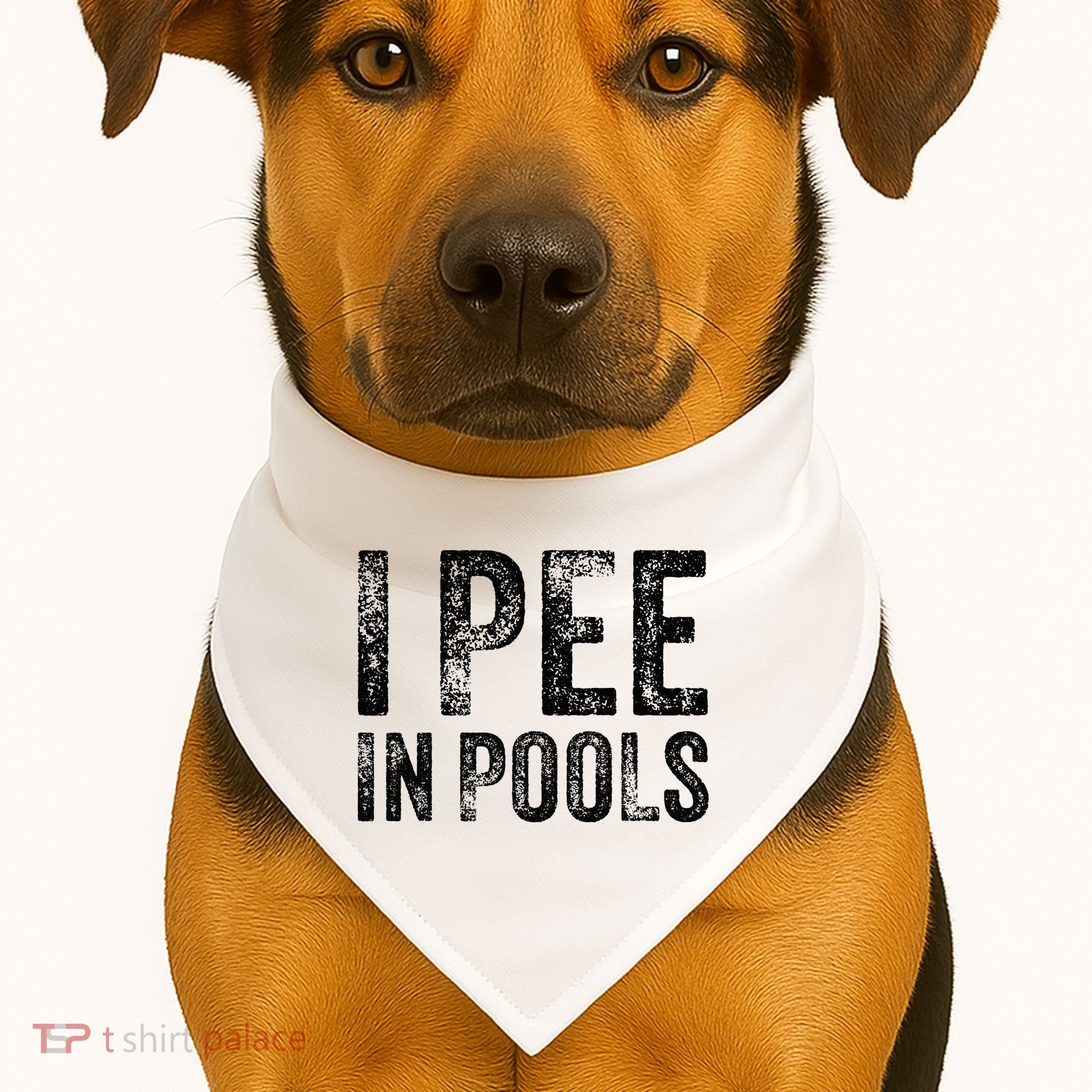 I Pee In Pools Funny Quote Saying Summer Vacation Party USA-Made Doggie Bandana