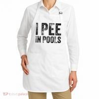 I Pee In Pools Funny Quote Saying Summer Vacation Party Apron thumb 2