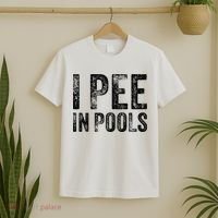 I Pee In Pools Funny Quote Saying Summer Vacation Party T-Shirt thumb 2