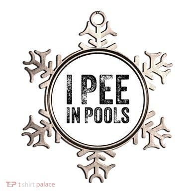 I Pee In Pools Funny Quote Saying Summer Vacation Party Ornament