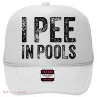 I Pee In Pools Funny Quote Saying Summer Vacation Party Hat thumb 0