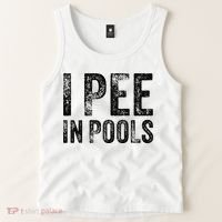 I Pee In Pools Funny Quote Saying Summer Vacation Party Tank Top thumb 2