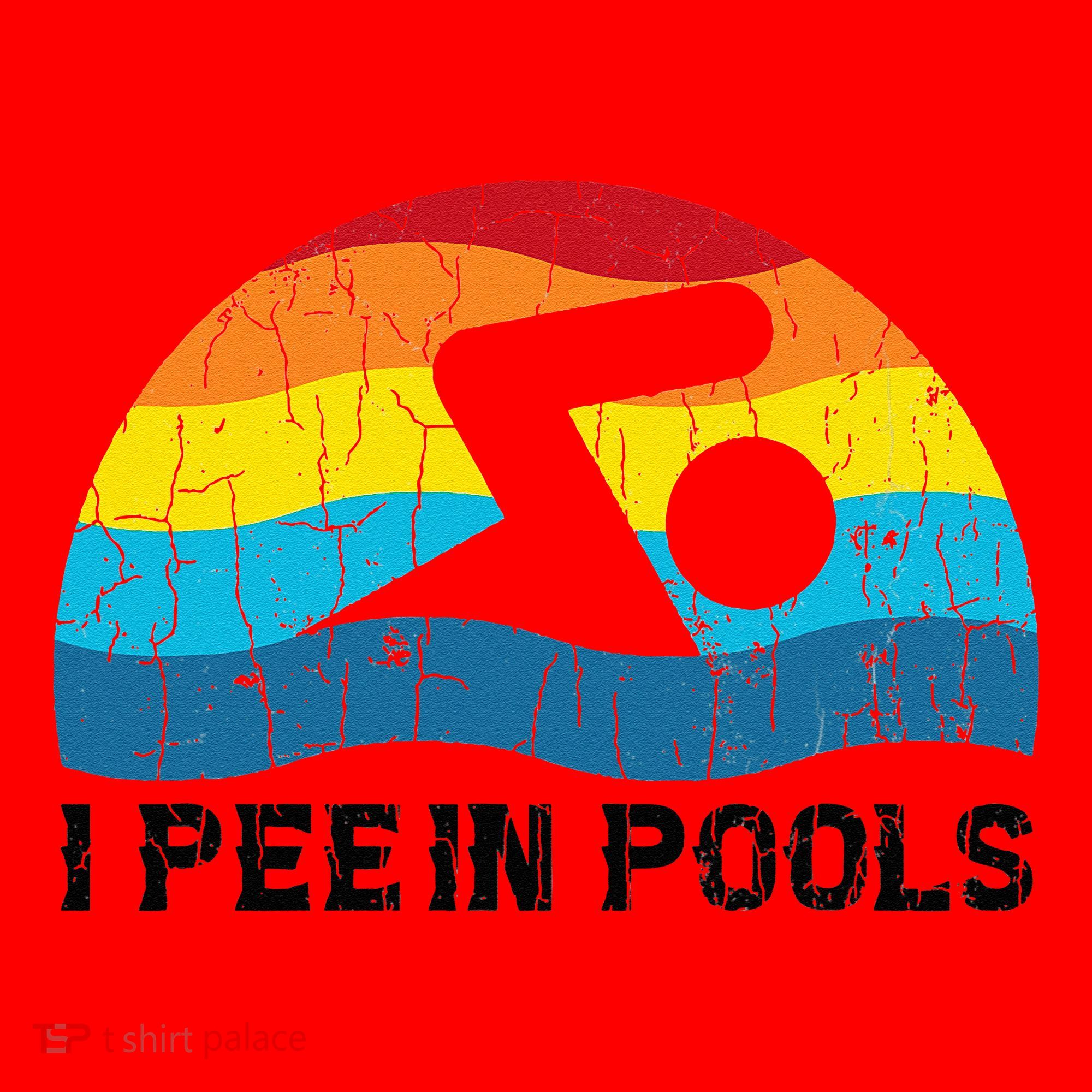 I Pee In Pools Funny Swimmer Swimming Coach Player Santa Hat