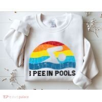 I Pee In Pools Funny Swimmer Swimming Coach Player Sweatshirt thumb 2