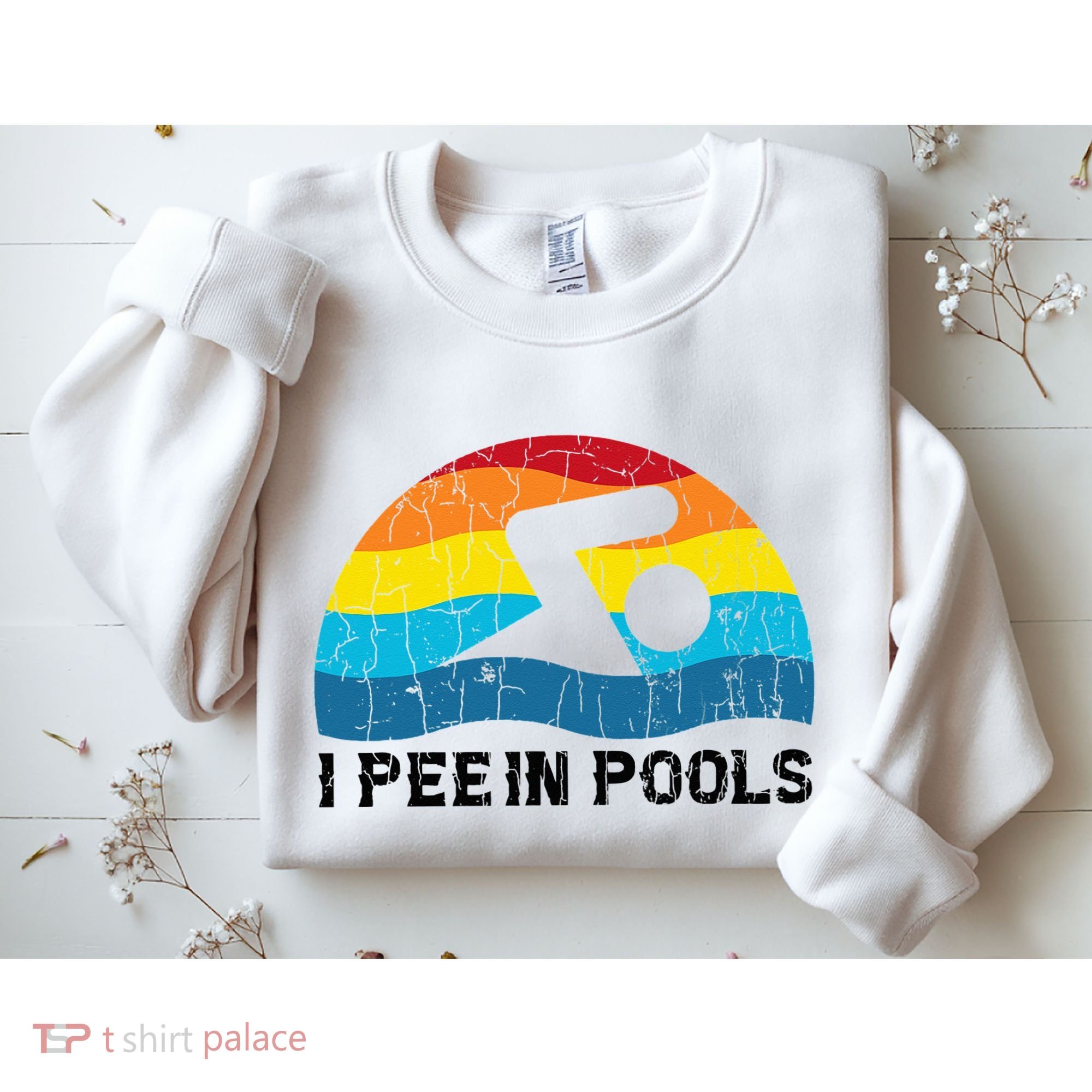 I Pee In Pools Funny Swimmer Swimming Coach Player Sweatshirt