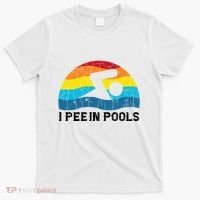 I Pee In Pools Funny Swimmer Swimming Coach Player T-Shirt thumb 0
