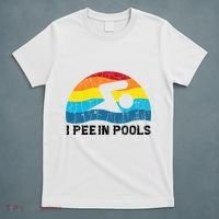 I Pee In Pools Funny Swimmer Swimming Coach Player T-Shirt thumb 5