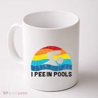 I Pee In Pools Funny Swimmer Swimming Coach Player Coffee Mug thumb 0