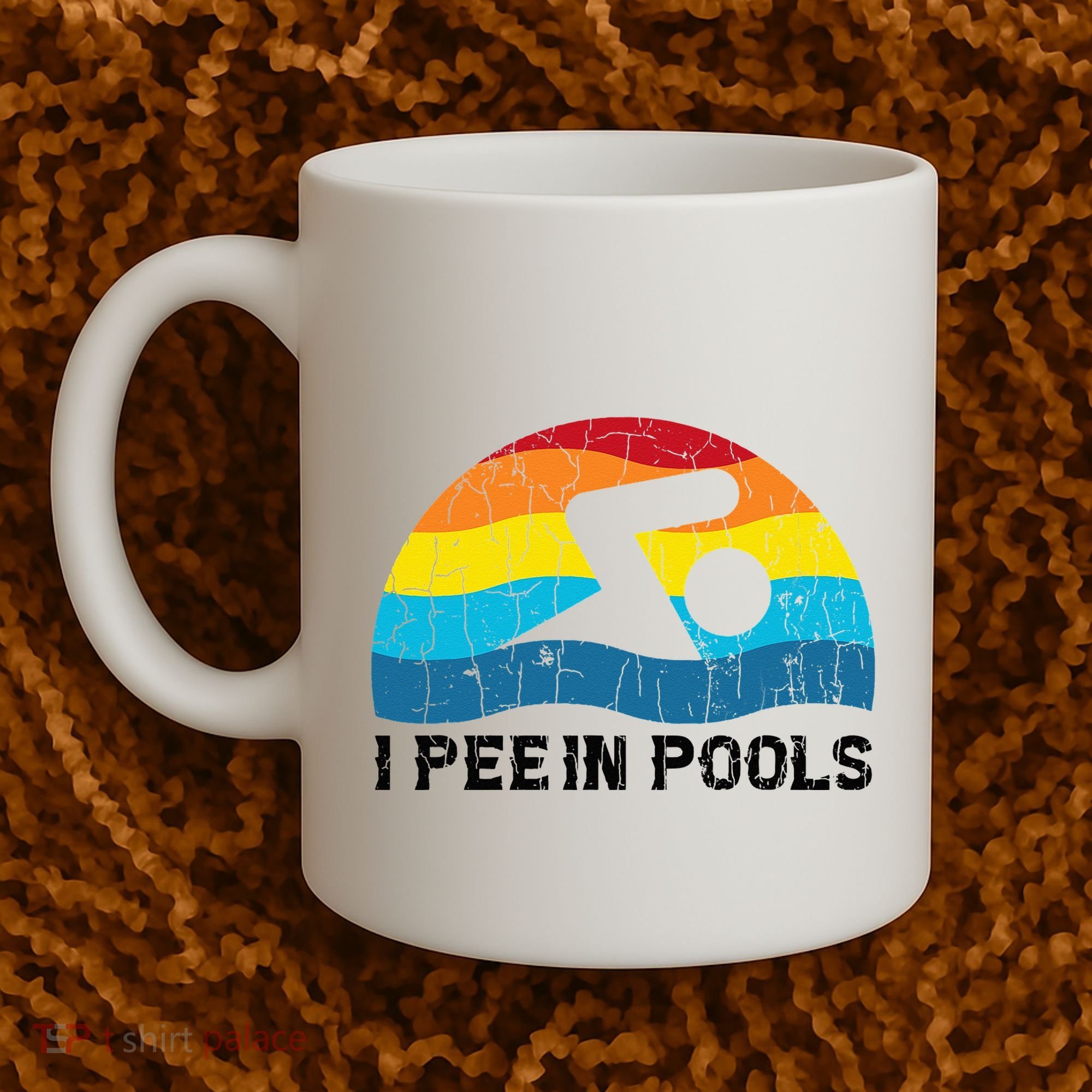 I Pee In Pools Funny Swimmer Swimming Coach Player Coffee Mug