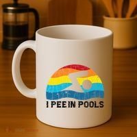 I Pee In Pools Funny Swimmer Swimming Coach Player Coffee Mug thumb 4