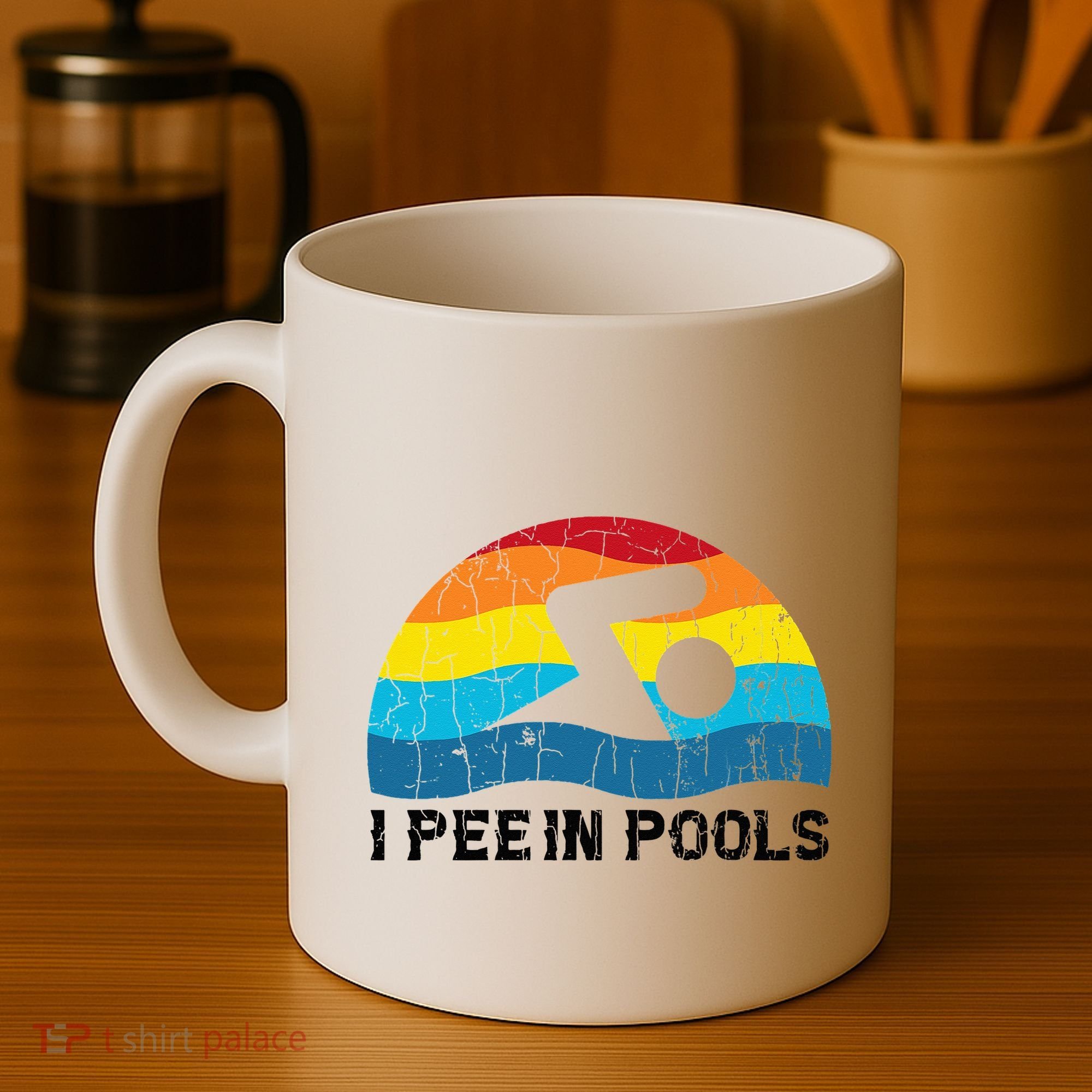 I Pee In Pools Funny Swimmer Swimming Coach Player Coffee Mug