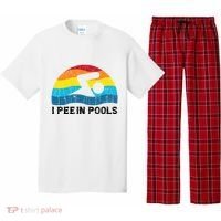 I Pee In Pools Funny Swimmer Swimming Coach Player Pajama Set thumb 0