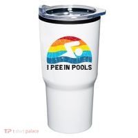 I Pee In Pools Funny Swimmer Swimming Coach Player Tumbler thumb 0