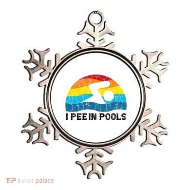 I Pee In Pools Funny Swimmer Swimming Coach Player Ornament