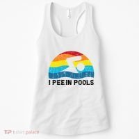 I Pee In Pools Funny Swimmer Swimming Coach Player Women's Tank Top thumb 0