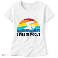 I Pee In Pools Funny Swimmer Swimming Coach Player Women's T-Shirt thumb 0