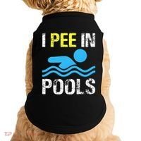 I Pee In Pools Funny Swimming Sayings Summer Doggie Tank thumb 0