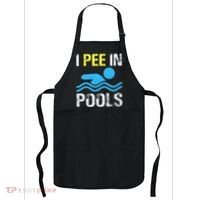 I Pee In Pools Funny Swimming Sayings Summer Apron thumb 0